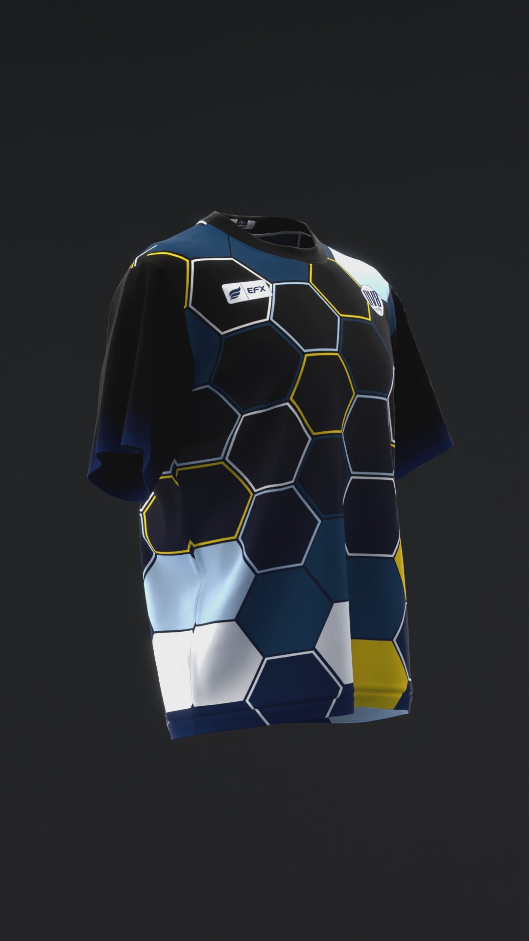 ROBERT VATER 2025 - HOMAGE HONEYCOMB - NAVY YELLOW - BOWLING JERSEY
