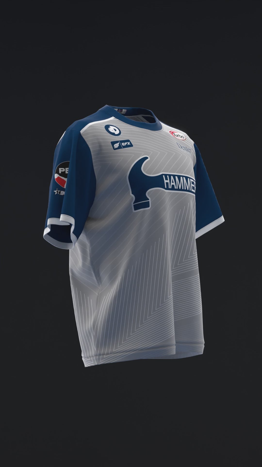 MARSHALL KENT 2024 - CLEAN LINES - NAVY SILVER - BOWLING JERSEY