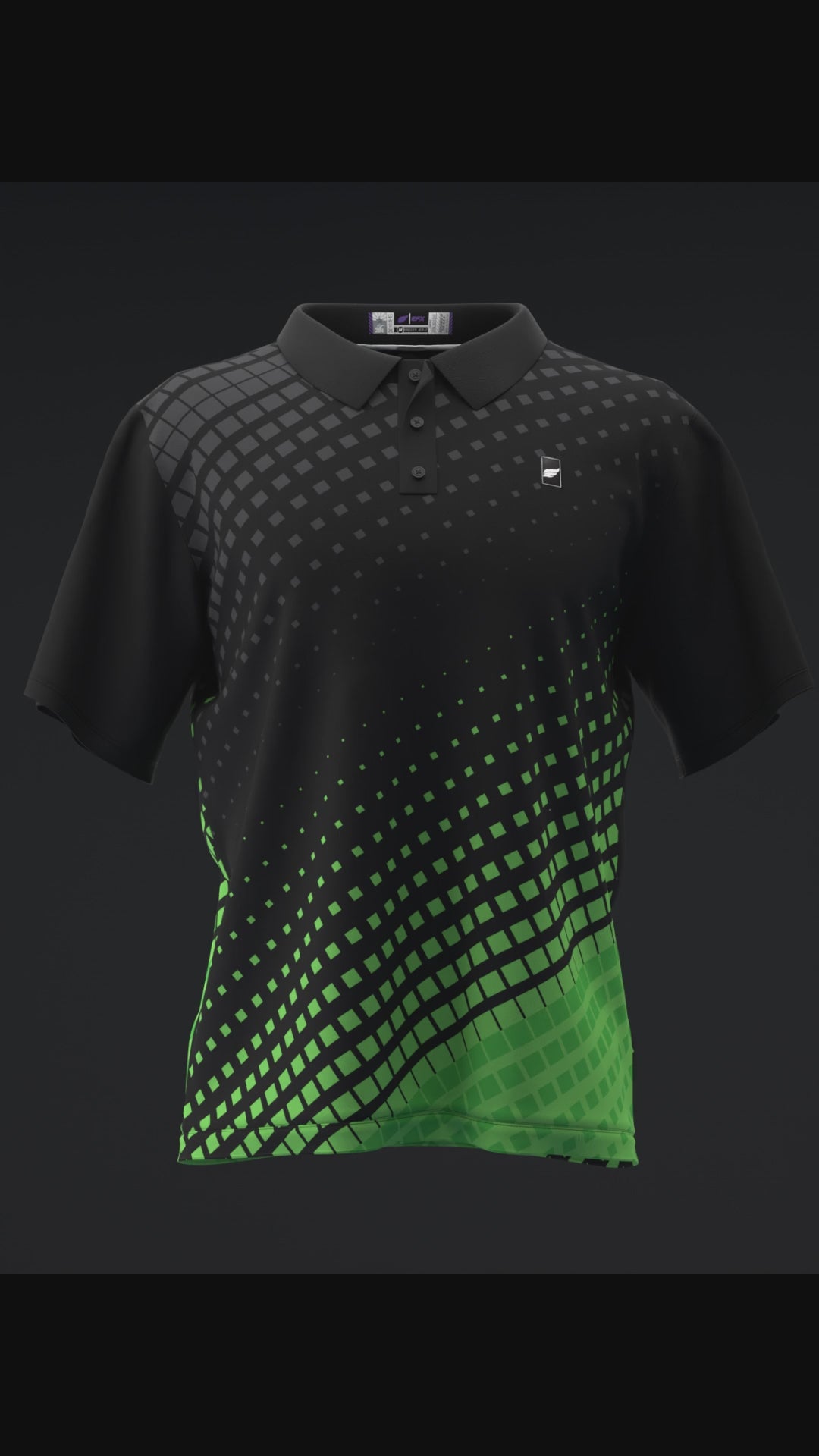 FAIRWAYS - HALFTONED - GREEN - BOWLING POLO