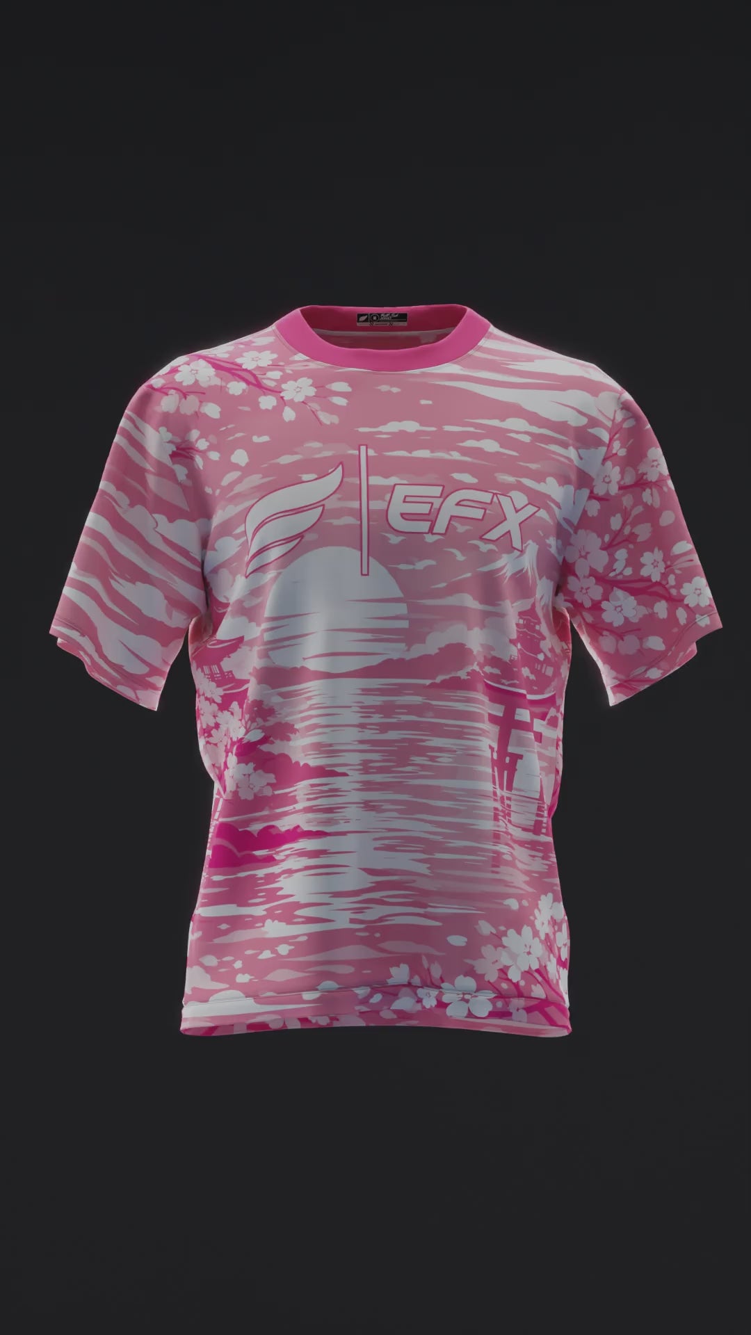 Twilight Sakura - Pink White - Bowling Jersey