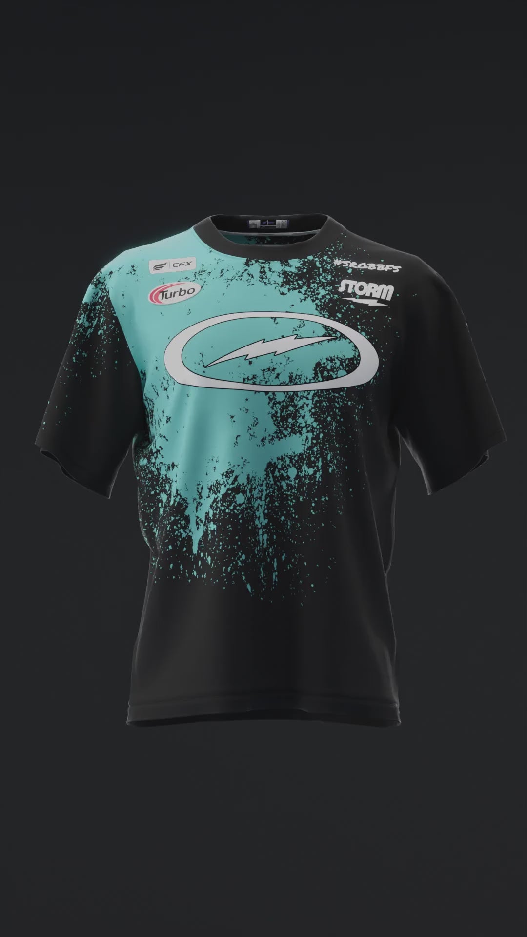 Nick Brown 2026 - Splatter Teal - Bowling Jersey