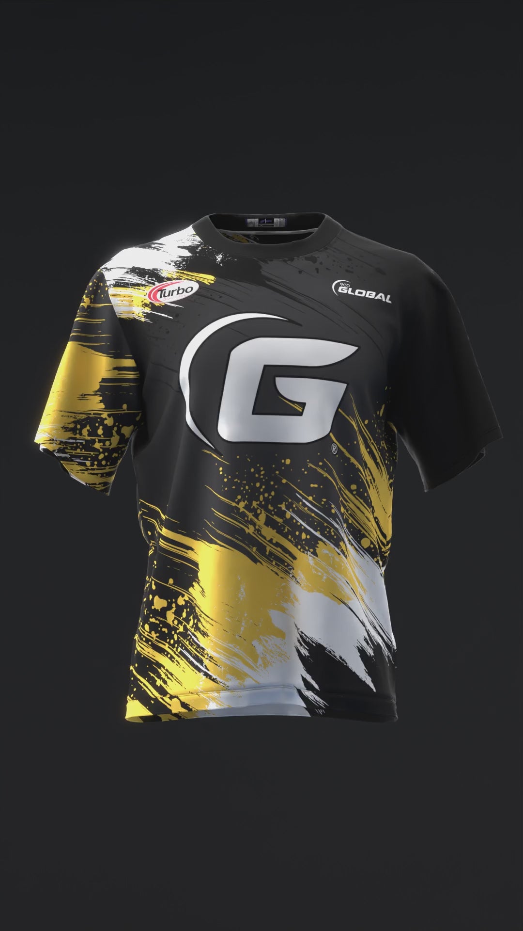 Chris Mcmillan 2025 - Ripped Black White Gold - Bowling Jersey