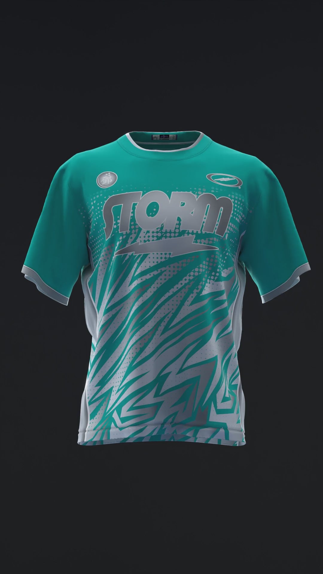 Darren Tang 2024 - Lightning Teal Silver - Bowling Jersey