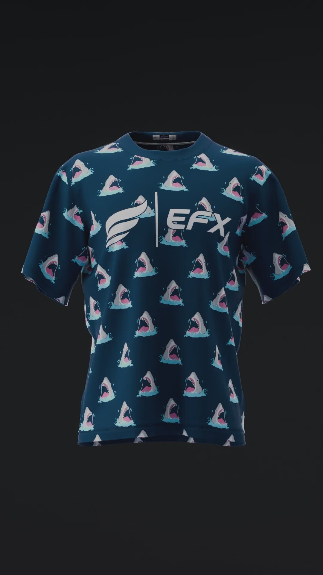 Jaws - Navy - Bowling Jersey