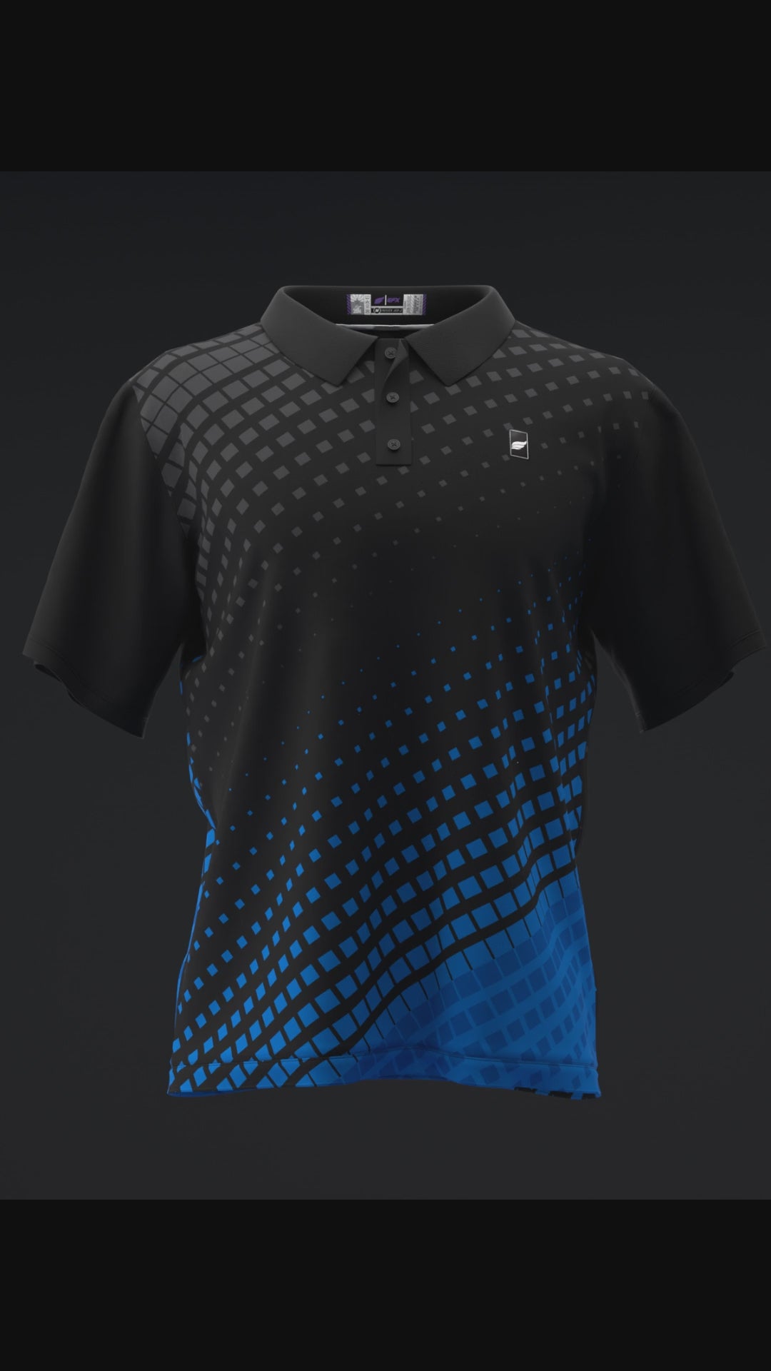 FAIRWAYS - HALFTONED - ROYAL - BOWLING POLO