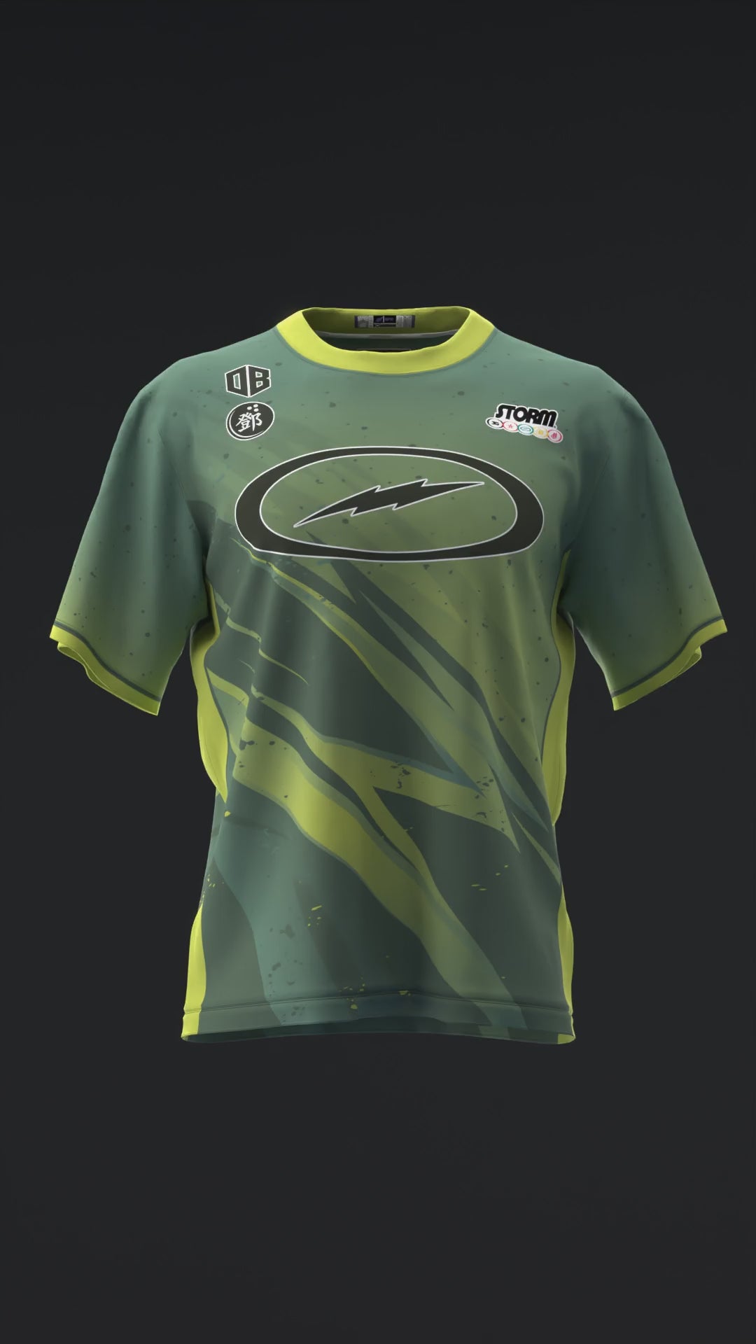 DARREN TANG 2025 - LIGHTNING GREEN LOBSTER - BOWLING JERSEY