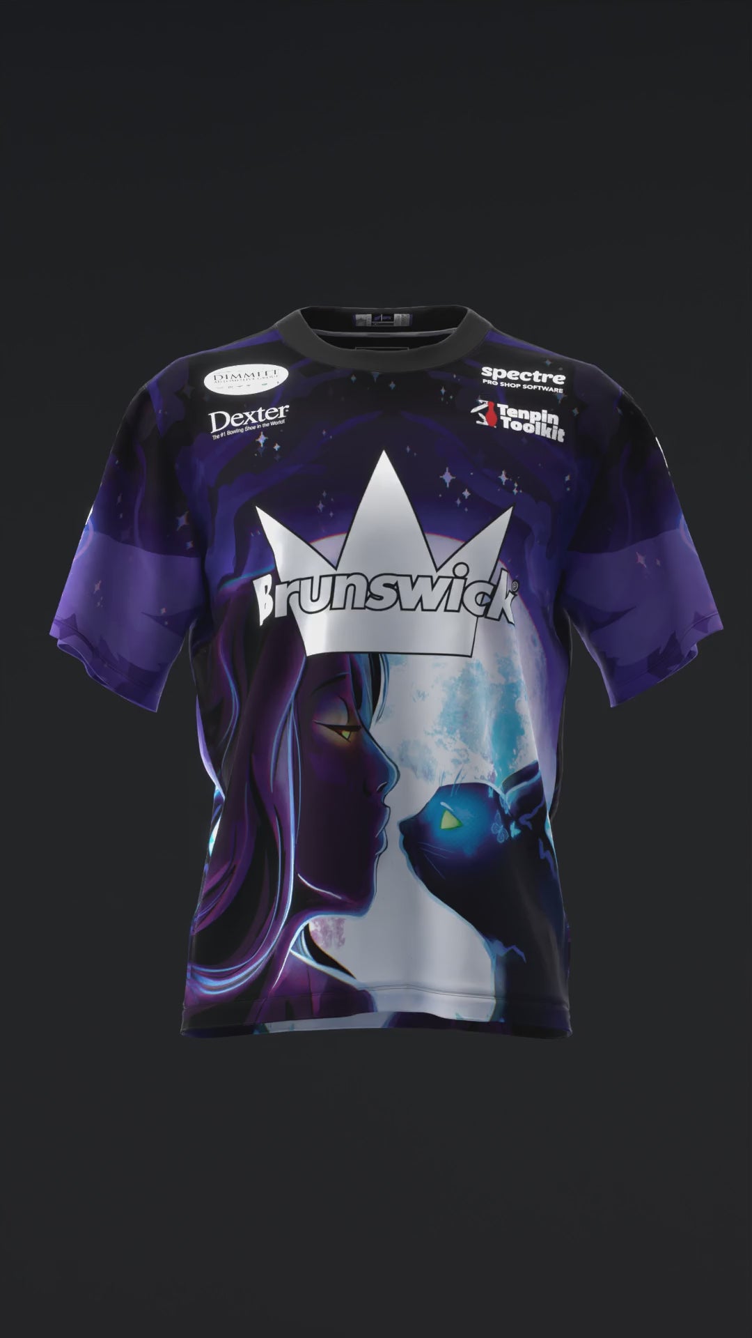 ASHLY GALANTE 2025 - BLACK CAT - BOWLING JERSEY