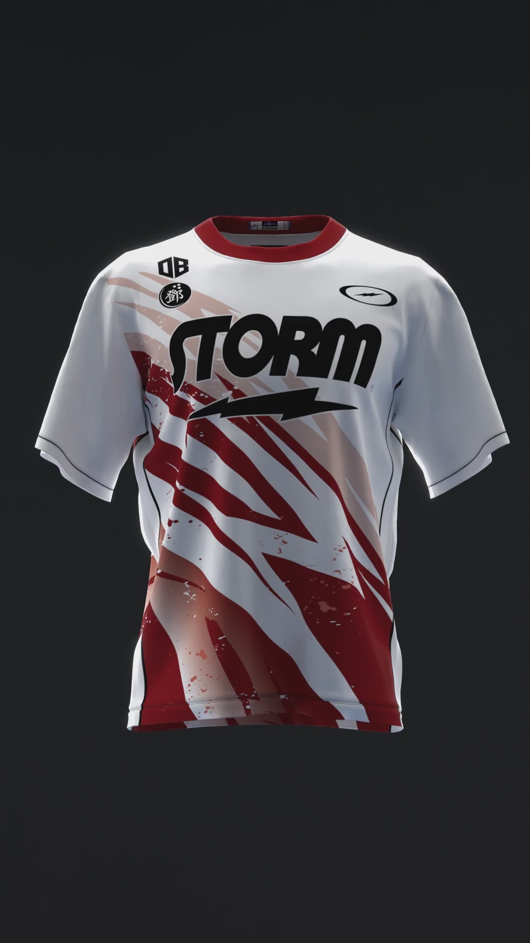 Darren Tang 2024 - Lightning White Maroon - Bowling Jersey