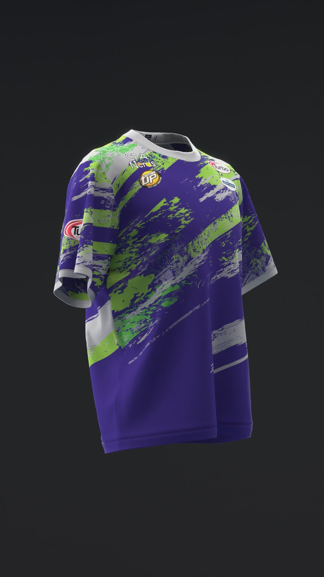 PERRY CROWELL 2024 - MX25 - PURPLE GRAY GREEN  - BOWLING JERSEY