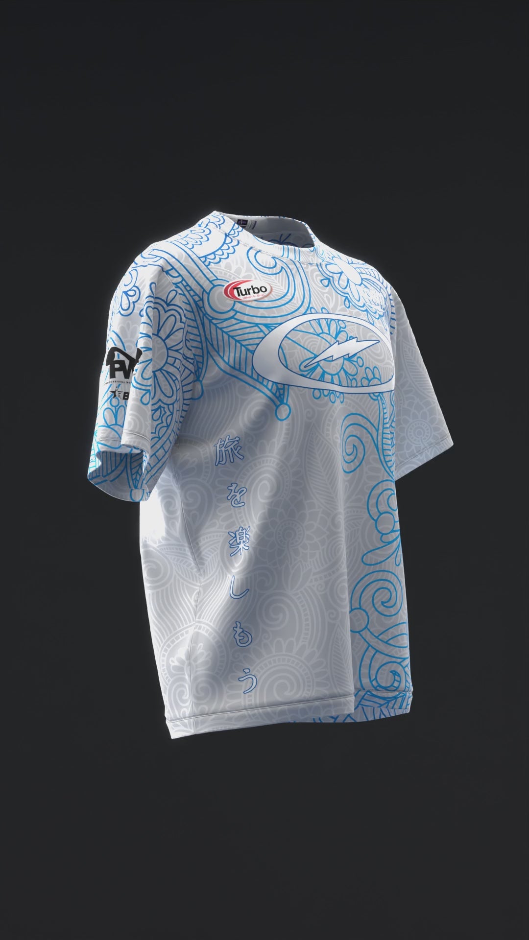 Victoria Varano 2024 - Paisley Gray Blue - Bowling Jersey