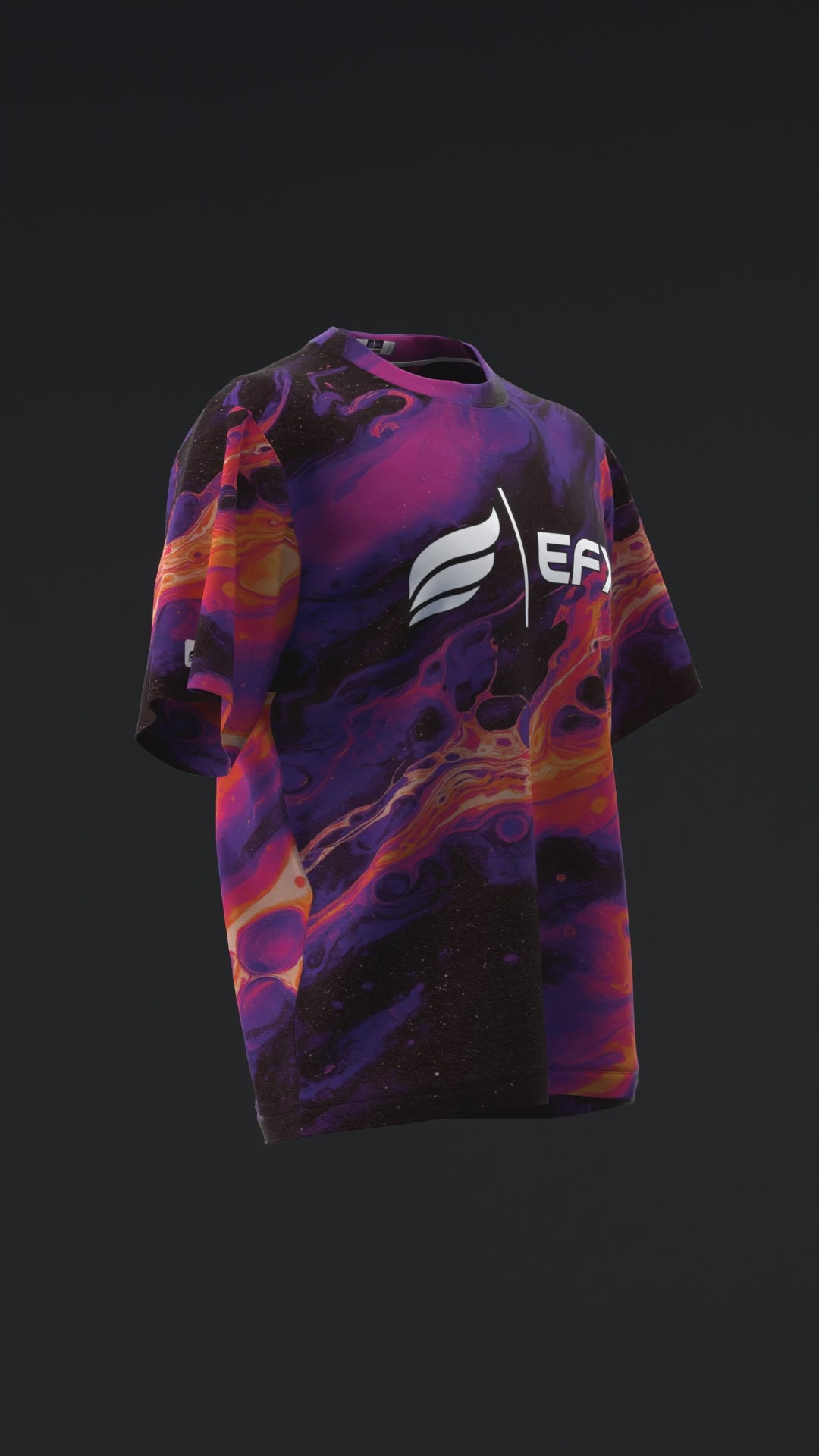 Phoenix Talon - Purple Orange - Bowling Jersey
