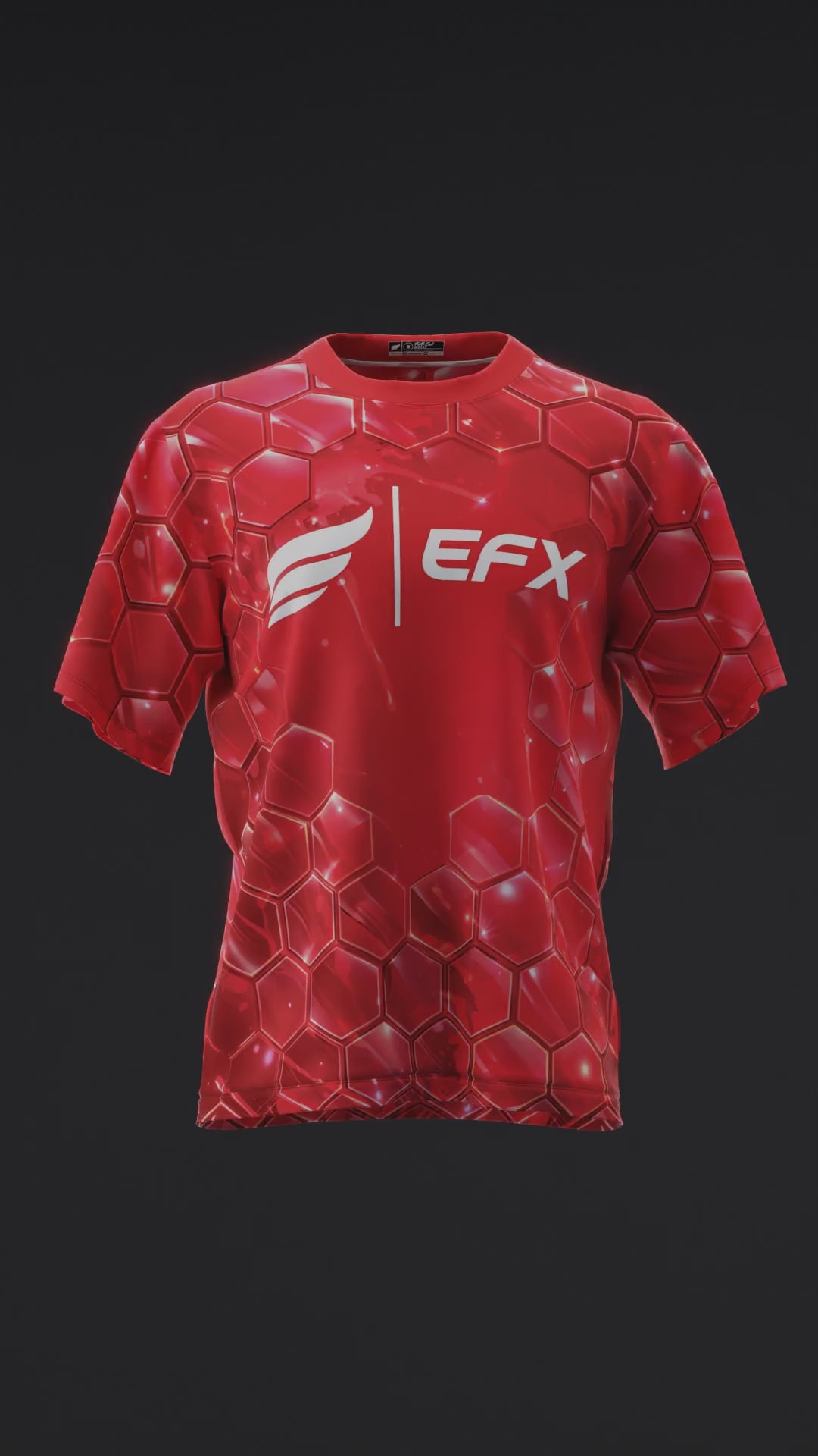 Hexi Burst - Red - Bowling Jersey
