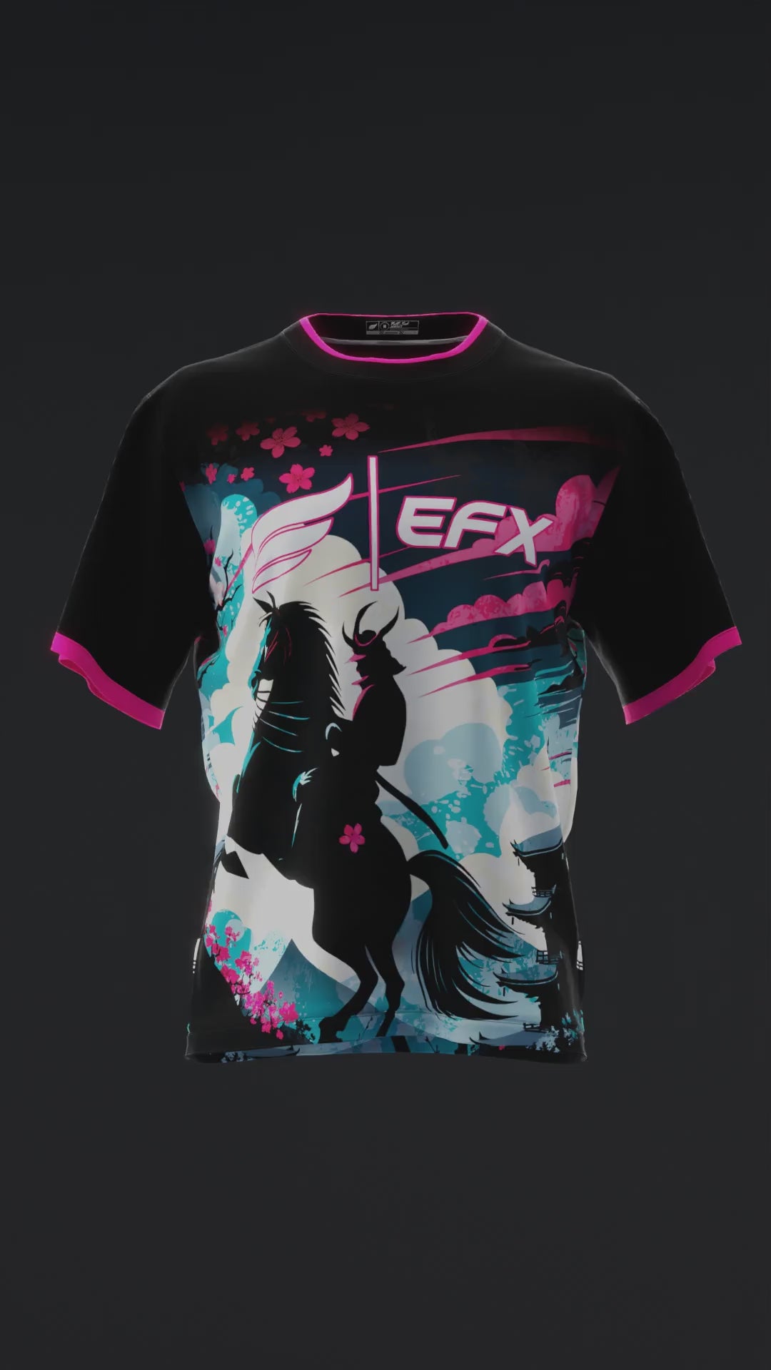 Splatter Samurai - Black Pink - Bowling Jersey