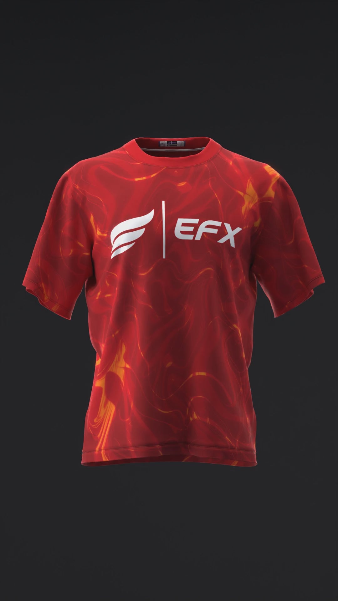 Cinder Blaze - Red Orange - Bowling Jersey