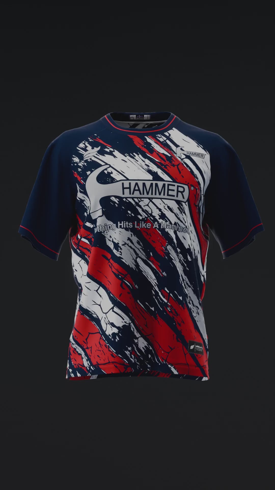 Vault #20260002 - Patriotic Hammer - Bowling Jersey