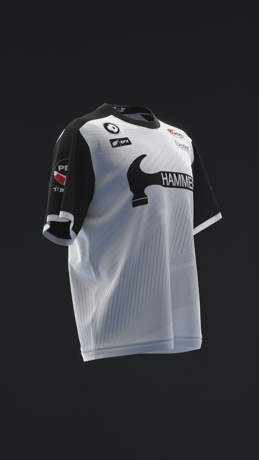 MARSHALL KENT 2024 - CLEAN LINES - BLACK SILVER - BOWLING JERSEY