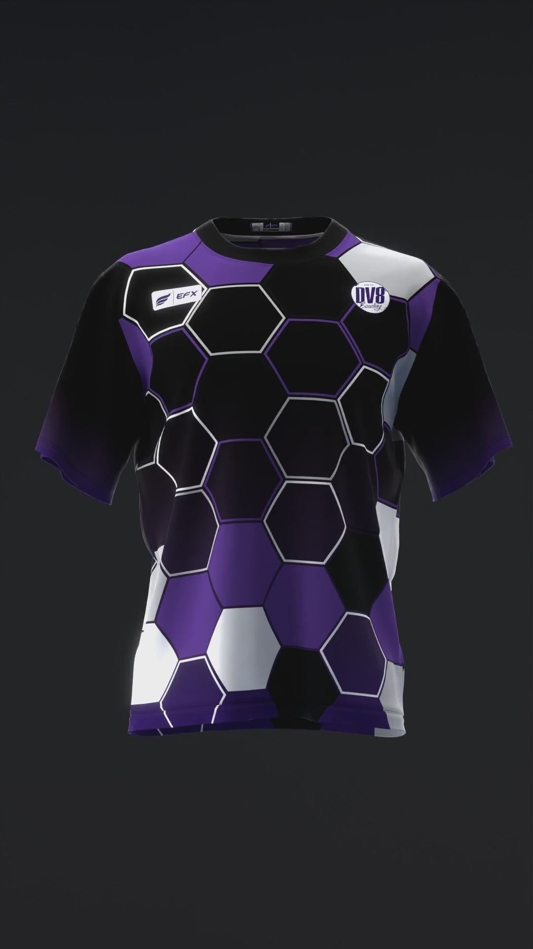 ROBERT VATER 2025 - HOMAGE HONEYCOMB - BLACK PURPLE - BOWLING JERSEY