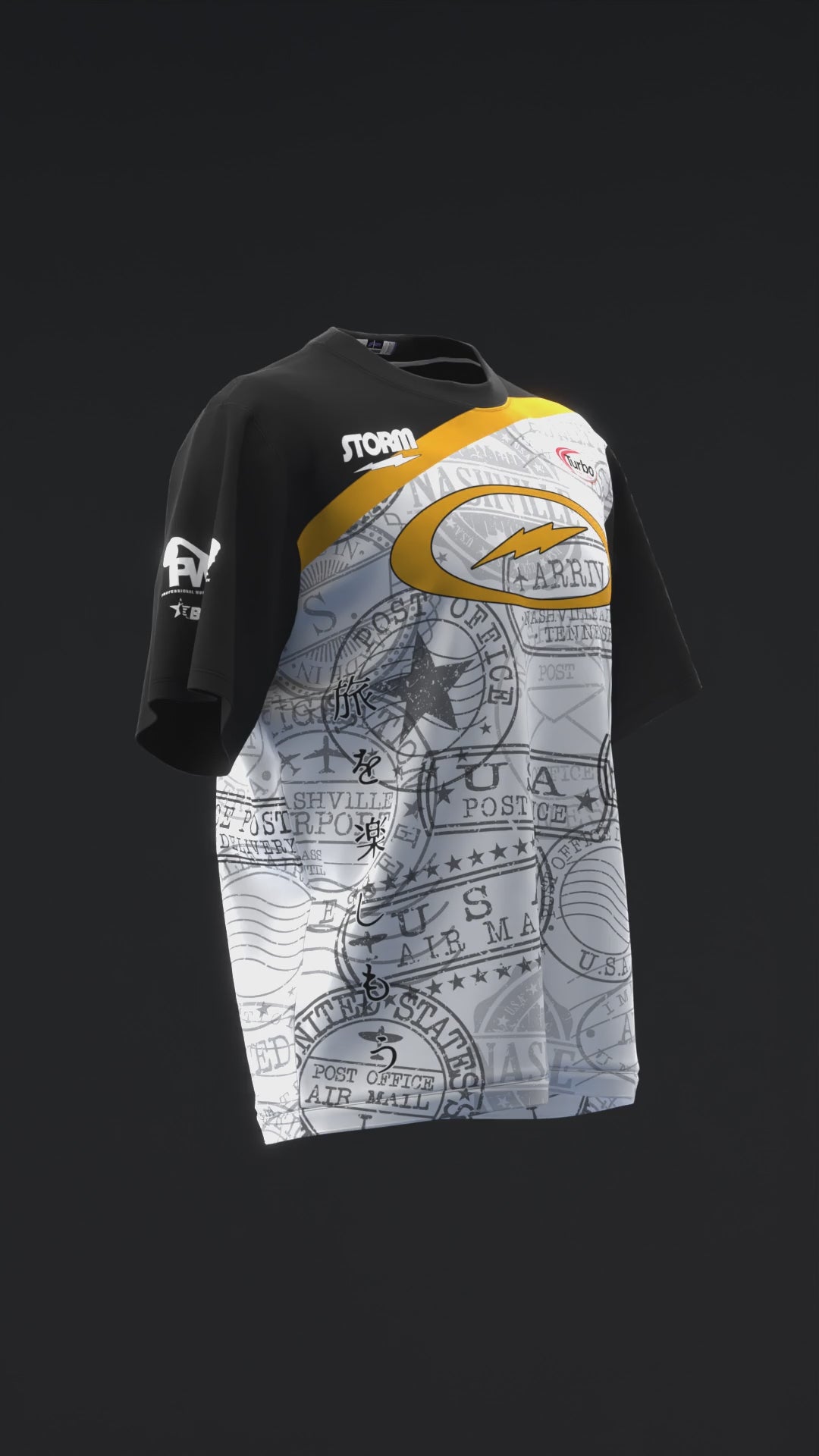 Victoria Varano 2025 - Postage Stamps Black Gold - Bowling Jersey