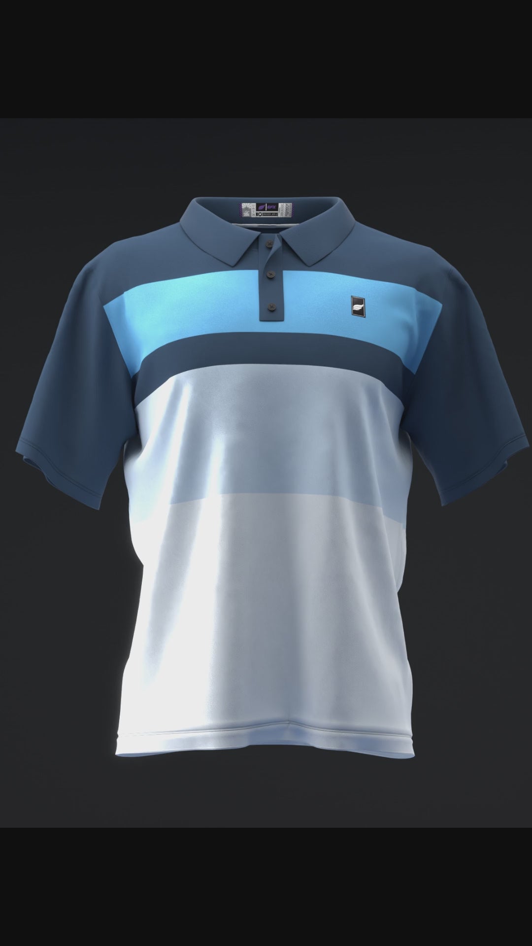 FAIRWAYS - ADVANTAGE - BLUE - BOWLING POLO