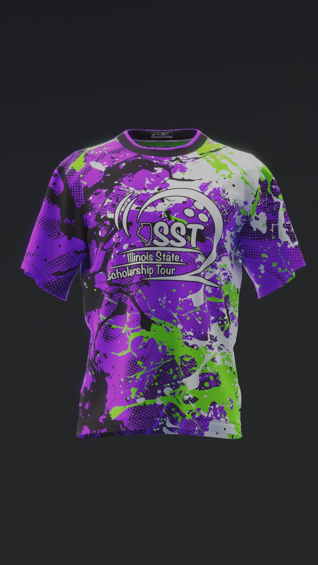 ISST - MX26 Splatter Neon PGB - Bowling Jersey