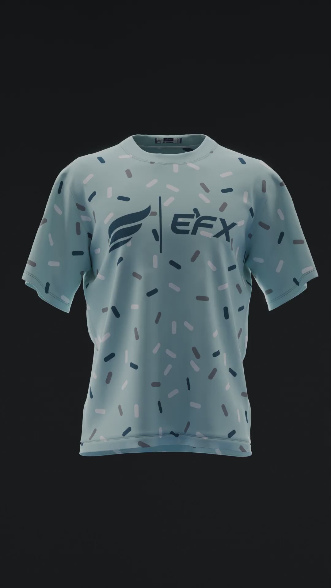 Sprinkle Drift - Teal - Bowling Jersey