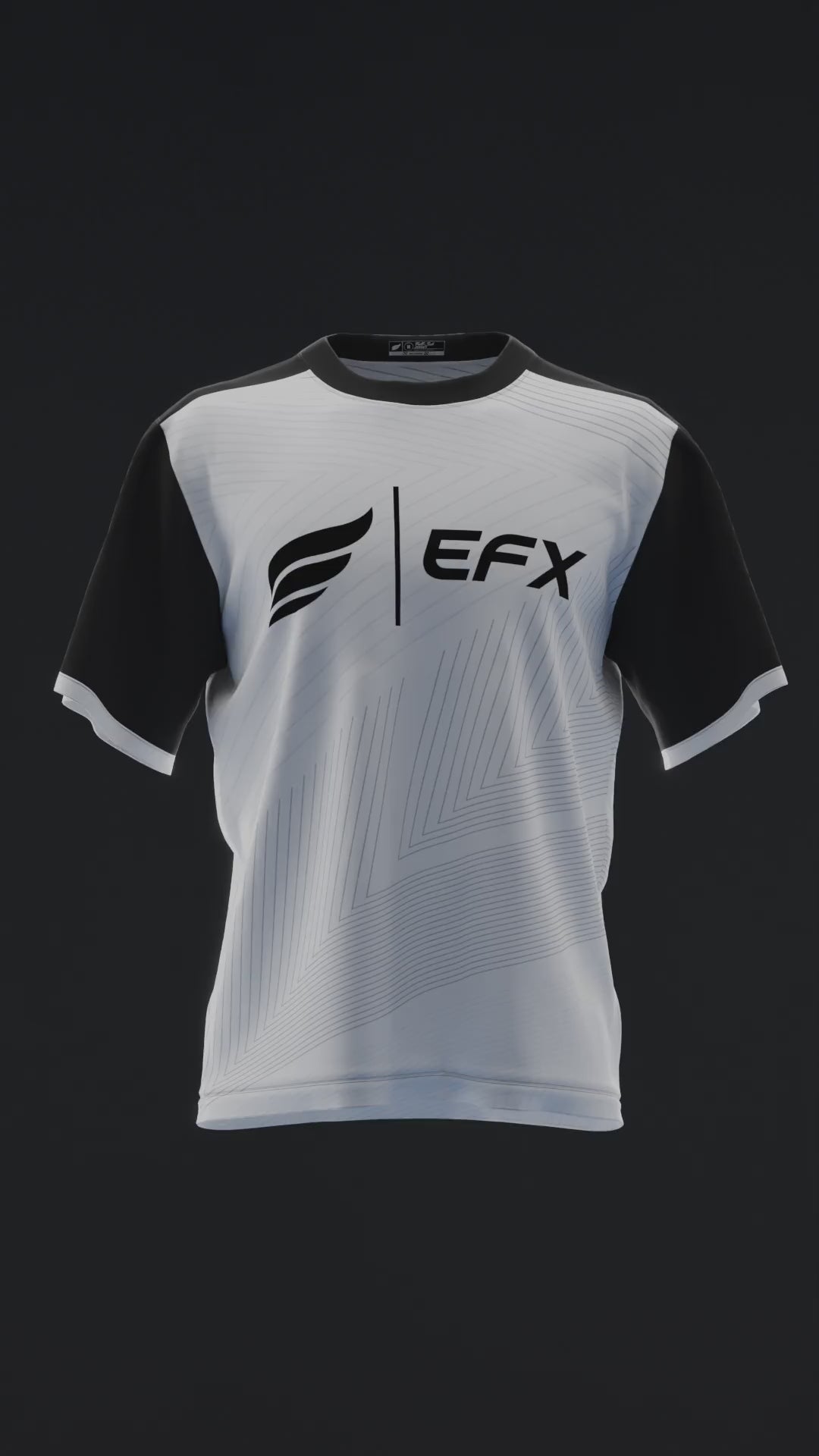 Clean Lines - Black White - Bowling Jersey