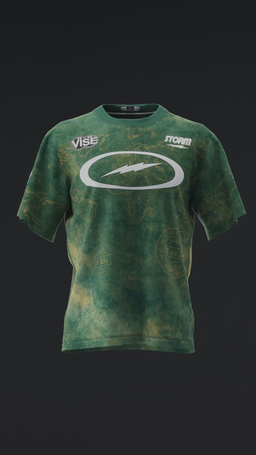 Maribeth Baker 2026 - Vintage Map - Bowling Jersey