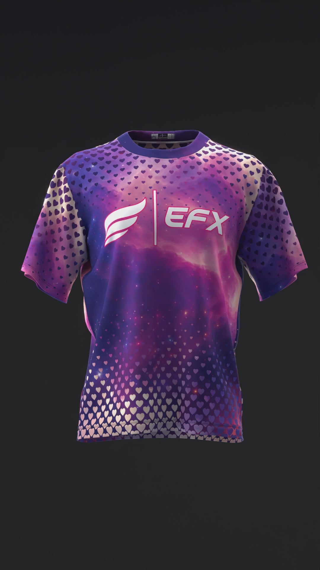 Nebula Embrace - Pink - Bowling Jersey