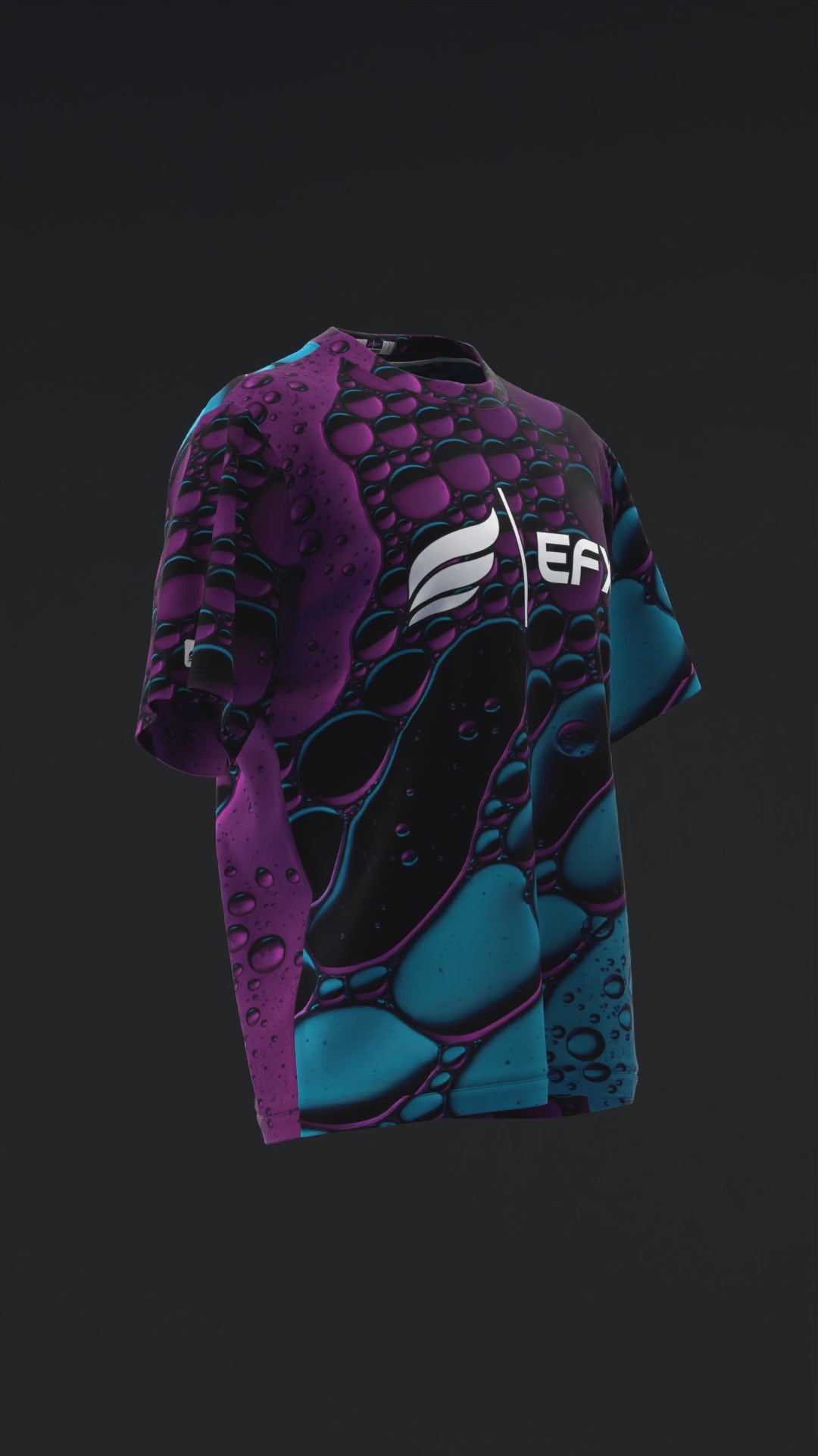 Fluid Cell GX - Teal Purple - Bowling Jersey