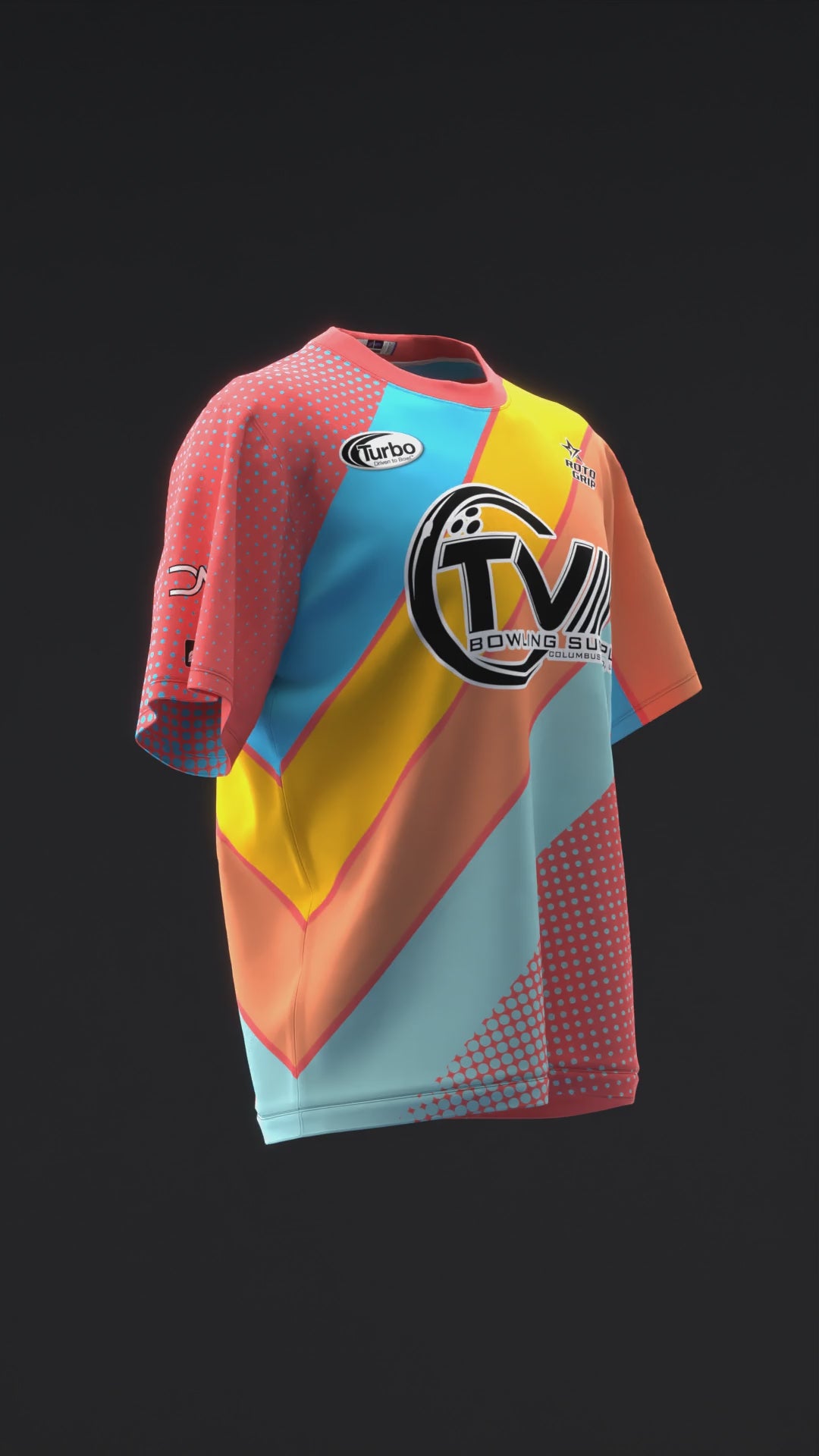 MICHAEL TANG 2025 - RETRO STRIPES - SUM - BOWLING JERSEY