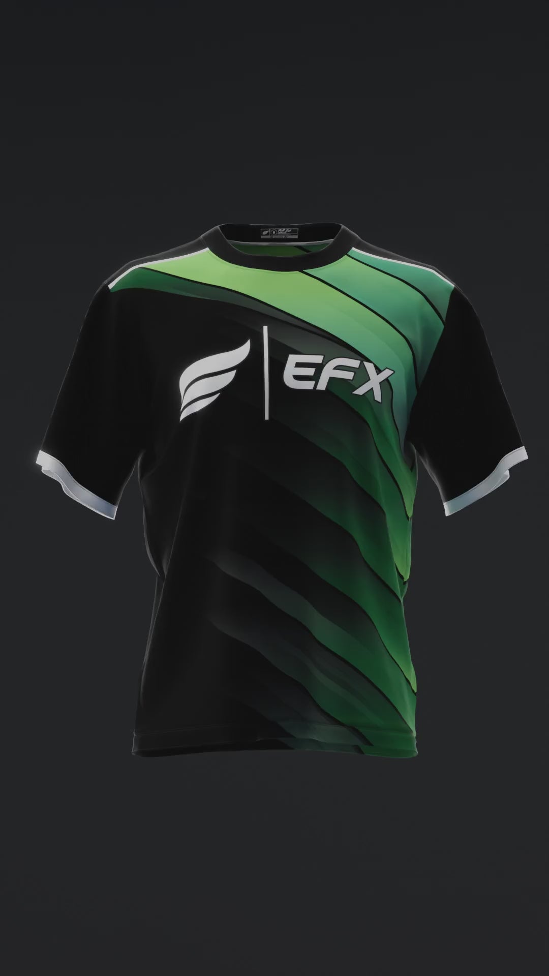 Abstract Grid - Black Green - Bowling Jersey