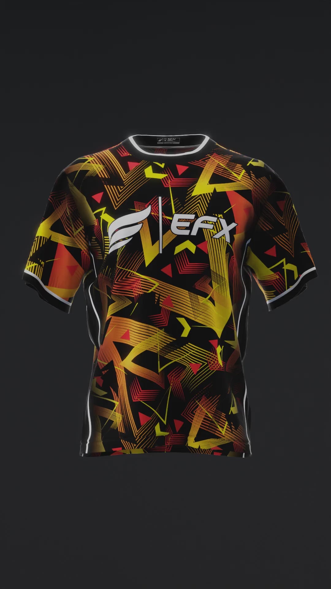 Abstrax - Red Yellow - Bowling Jersey