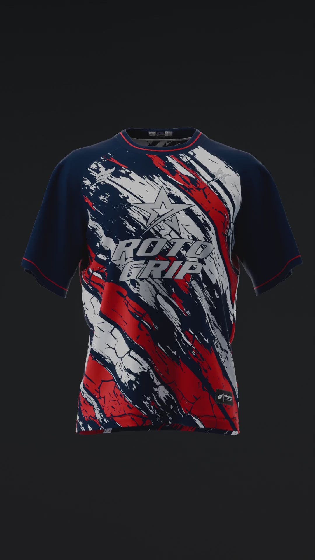 Vault #20260002 - Patriotic Roto Grip - Bowling Jersey