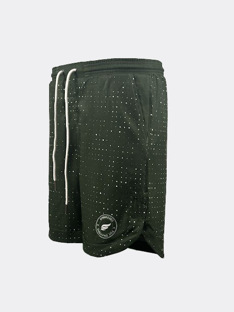 LEGEND SHORTS - DOTS MILITARY GREEN