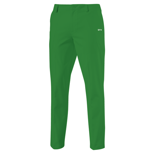Green bowling pants with EFX logo on back pocket, rear view