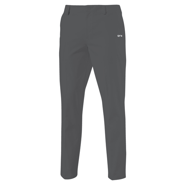 Dark gray bowling pants with EFX logo on back hip, rear view