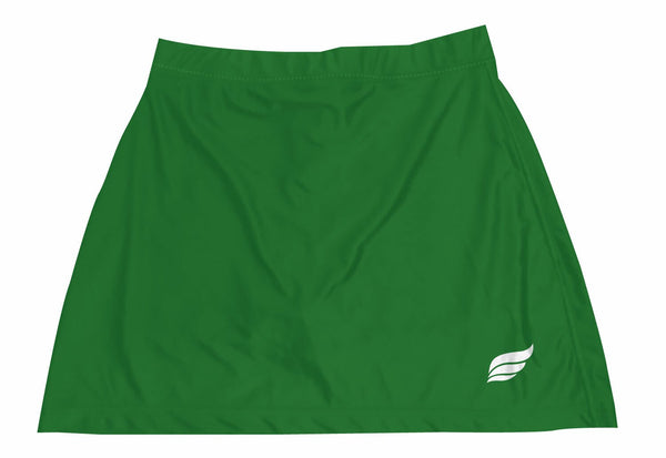 Green bowling skort with small white graphic on lower right side