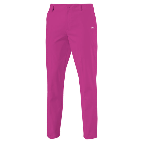 Fuchsia bowling pants with small white EFX logo on back hip
